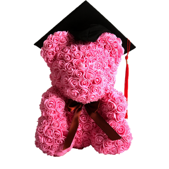 Pink Classic Rose Bear 40cm Tall