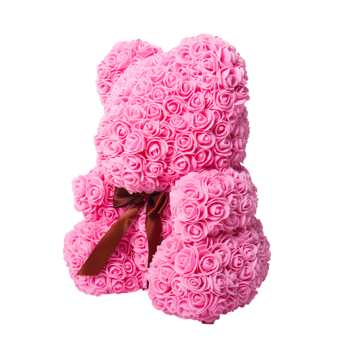 Pink Classic Rose Bear 40cm Tall