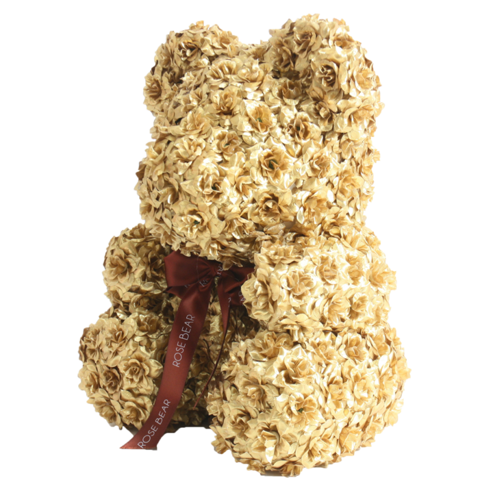 Limited Edition Gold Rose Bear 40cm Tall
